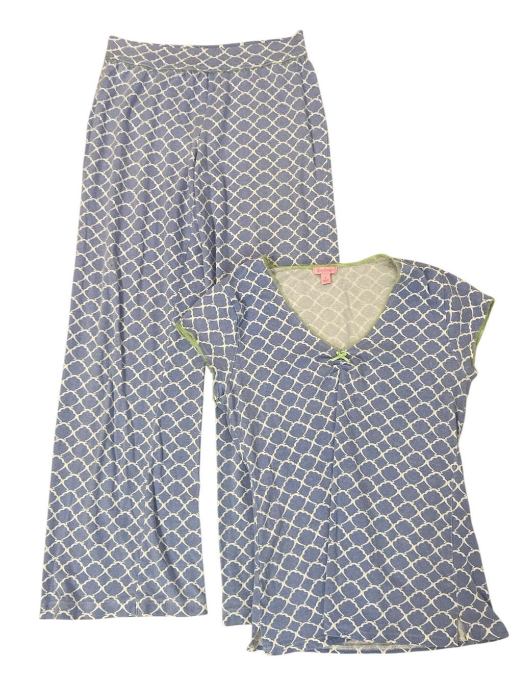 Lily Pulitzer Women’s Blue Shell Patterned Pajama Set S
